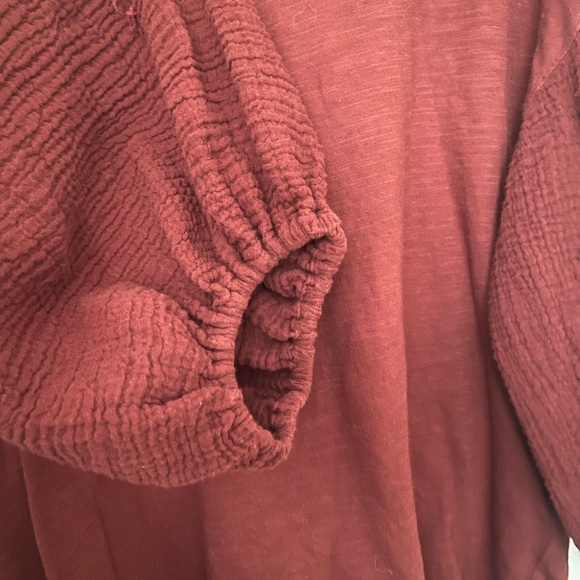 Anthropologie Velvet by Graham & Spencer Puff Sleeve Top - Picture 6 of 7